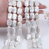 Large Rectangle Irregular Shape Freshwater Baroque Pearls Bead