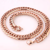 Heavy Cuban Chains Men Hip Hop Jewelry Stainless Steel Chunky Necklace