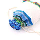2pcs Retro Drawstring Cotton Linen Storage Bag Gift Candy Tea Organizer