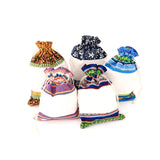 2pcs Retro Drawstring Cotton Linen Storage Bag Gift Candy Tea Organizer