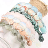13*18mm Faceted Natural Stone Beads for DIY Bracelet