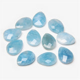 Natural Feldspar Quartz Stone Beads 13x18mm Water Drop Faceted Loose Beads