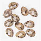 Natural Feldspar Quartz Stone Beads 13x18mm Water Drop Faceted Loose Beads