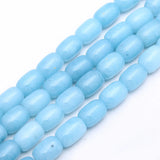 13*18mm Natural Stone Aquamarine Turquoises Agate Crystal Cylinder Loose Beads