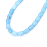 13*18mm Natural Stone Aquamarine Turquoises Agate Crystal Cylinder Loose Beads