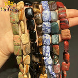 13*18mm Rect Turquoises Agates Yel Tiger Eye Quartz
