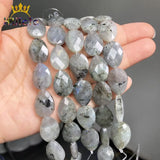 Labradorite Faceted Loose Stone Beads 13x18mm Water Drop for DIY Jewelry Making
