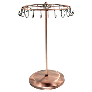 13.3 Inch Metal Rotating Jewelry Stand Organizer