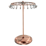 13.3 Inch Metal Rotating Jewelry Stand Organizer