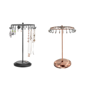 13.3 Inch Metal Rotating Jewelry Stand Organizer