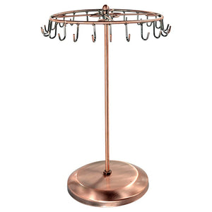 13.3 Inch Metal Jewelry Stand Organizer Necklaces Bracelets