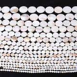 Natural Shell Beads Mother Of Pearl Round Loose Spacer Beads For Jewelry Making