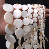 Natural Shell Beads Mother Of Pearl Round Loose Spacer Beads For Jewelry Making