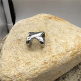 316l Stainless Steel X Letter Metal Beads for Jewelry Making Men Bracelets