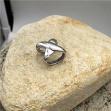 316l Stainless Steel X Letter Metal Beads for Jewelry Making Men Bracelets