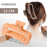 Frosted Material Flowers Hair Claw Clip