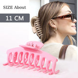 Frosted Material Flowers Hair Claw Clip