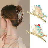 Frosted Material Flowers Hair Claw Clip Hair Accessories