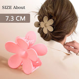 Frosted Material Flowers Hair Claw Clip Hair Accessories