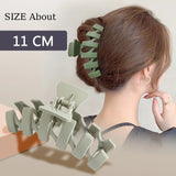 Frosted Material Flowers Hair Claw Clip