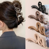 Frosted Material Flowers Hair Claw Clip Hair Accessories