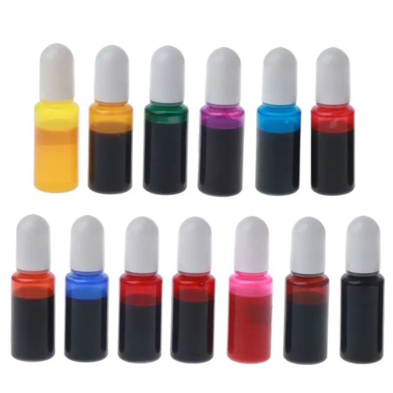 13 Colors Alcohol Ink Set Drawing Inks Epoxy Resin Liquid Pigment 10ml Art