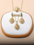 13-Colors Dubai 18k Plated Jewelry Sets For Women In Weddingdress
