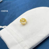 13 Golden Sterling Silver Chinese Charms for Jewelry Making