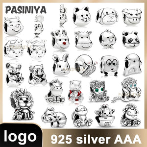 925 Sterling Silver Heart Charms Collection Chinese Charms Jewelry Making