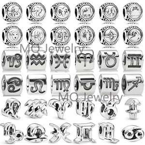 925 Sterling Silver Zodiac Women's Beads