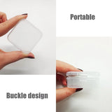 Plastic Beads Storage Box, Small Clear Container with Lids