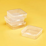 Plastic Beads Storage Box, Small Clear Container with Lids
