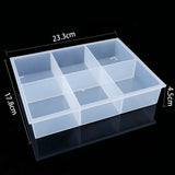 Adjustable Plastic Storage Jewelry Box Compartment Container