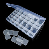 Adjustable Plastic Storage Jewelry Box Compartment Container