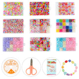 13 Mixed Acrylic Beads Kit for Kids Girls DIY Jewelry Making