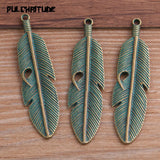 Mix Green Bronze Metal Zinc Alloy Leaves Charms for Jewelry Making