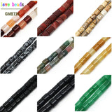 Tube Stone Beads for Jewelry Making 15.5 inches DIY Bracelet Necklace