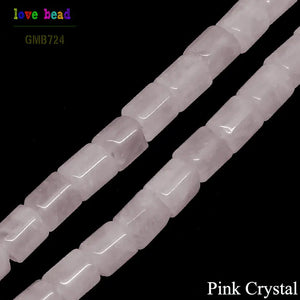 Tube Stone Beads for Jewelry Making 15.5 inches DIY Bracelet Necklace