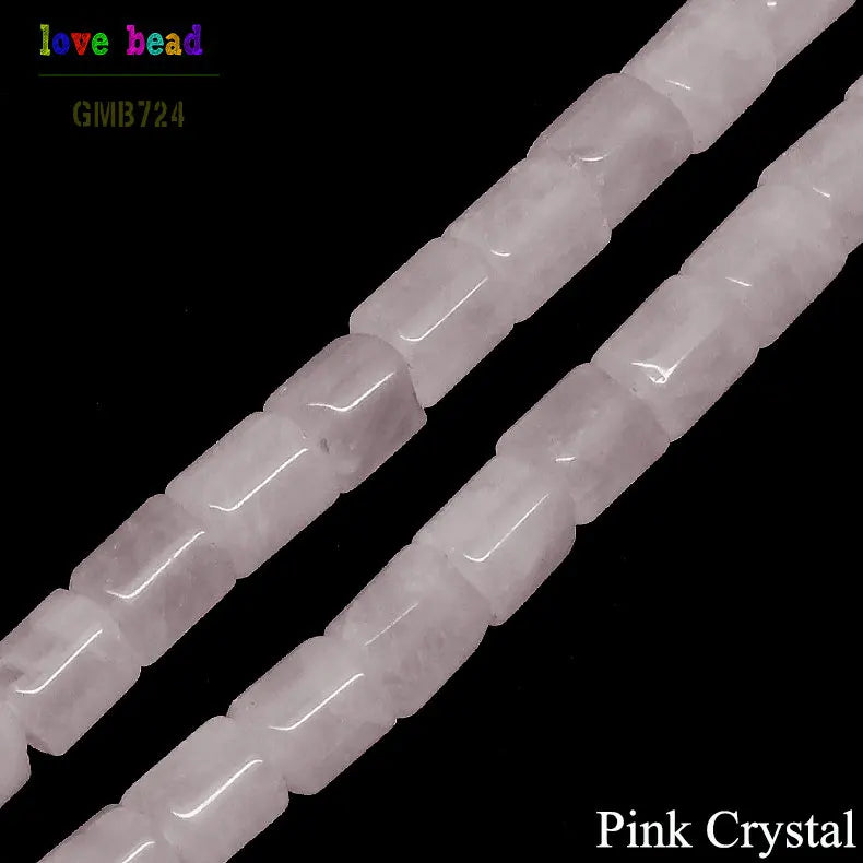 Tube Stone Beads for Jewelry Making 15.5 inches DIY Bracelet Necklace
