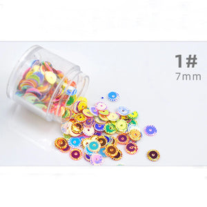 Golden Beads Sequins DIY Nail Art Crystal Epoxy Material