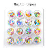 Golden Beads Sequins DIY Nail Art Crystal Epoxy Material