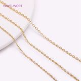 13 Real Plated Bulk Chains for Jewelry Making DIY Bracelets Necklaces Earrings