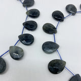 13x18mm Shimmer Stone Teardrop Gemstone Faceted Beads Pear Briolettes Tourmaline