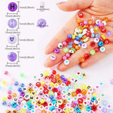 1300PCS Letter Beads Valentines Bracelets DIY Jewelry Kit Alphabet L