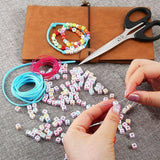 1300PCS Letter Beads Valentines Bracelets DIY Jewelry Kit Alphabet L