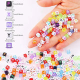 1300PCS Acrylic Letter Beads For DIY Jewelry Kit Alphabet L