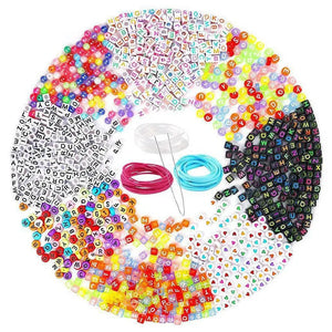 1300PCS Acrylic Letter Beads For DIY Jewelry Kit Alphabet L
