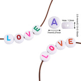 1300Pcs 7mm Acrylic Initial Beads A-Z for Jewelry Making