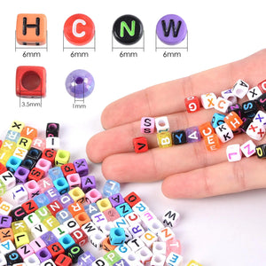 1300 Mixed Alphabet Beads Charms for DIY Jewelry
