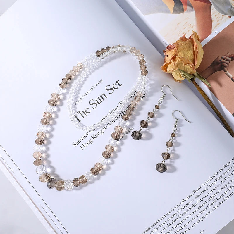 Colorful Mixed Glass Beads for Jewelry Making DIY Kit